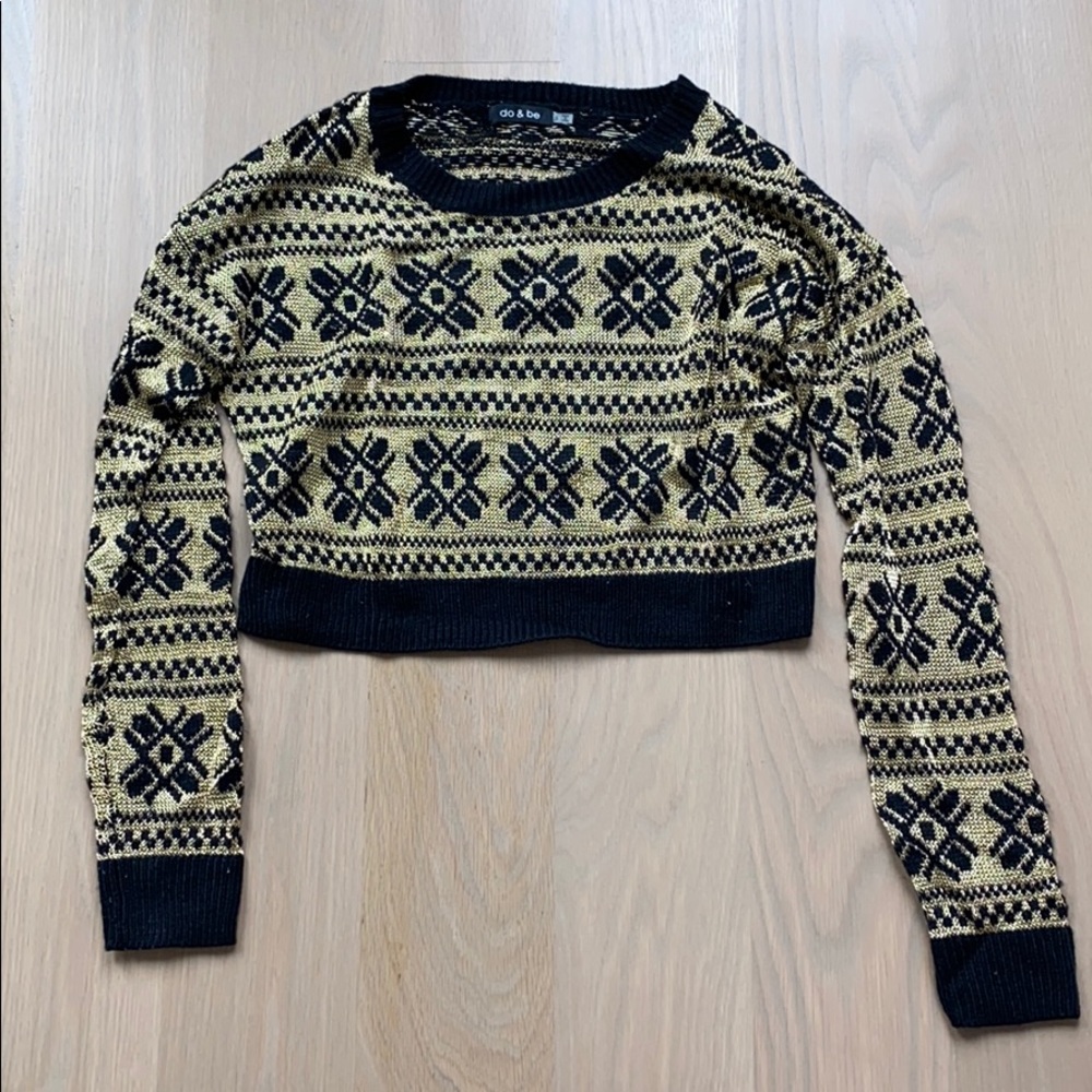 Do + Be crop Holiday Sweater